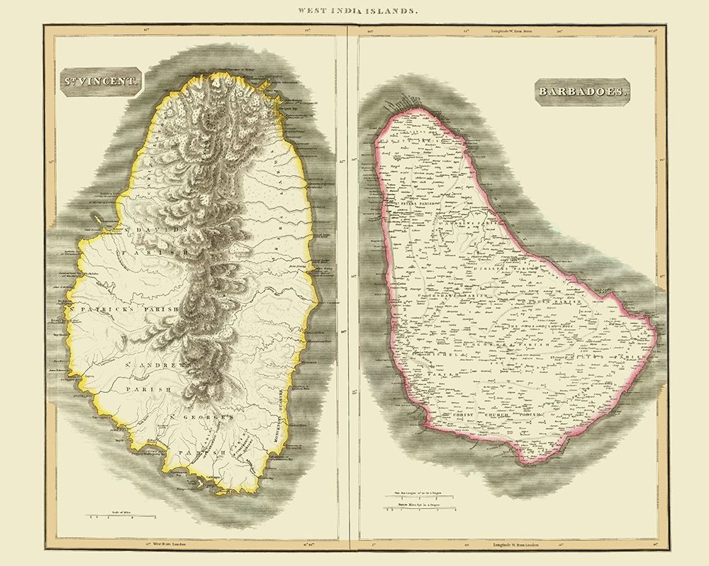 St Vincent Barbados - Thomson 1814