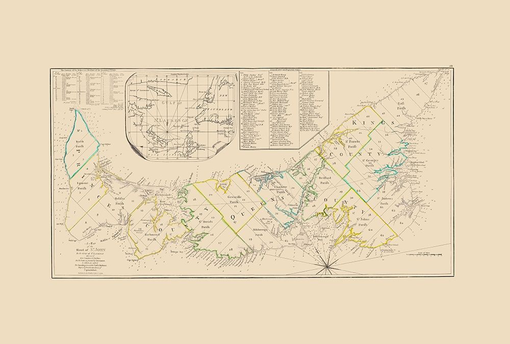 St John Island Canada - Sayer 1776