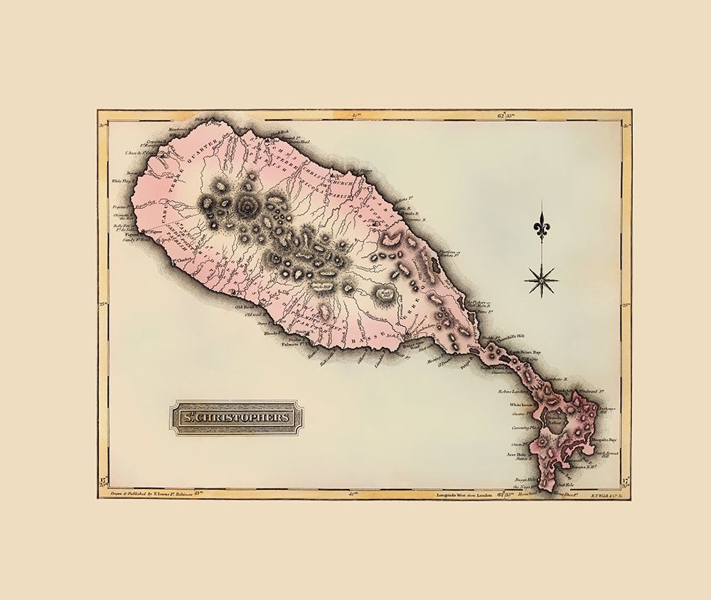 St Kitts St Christophers Caribbean - Lucas 1823