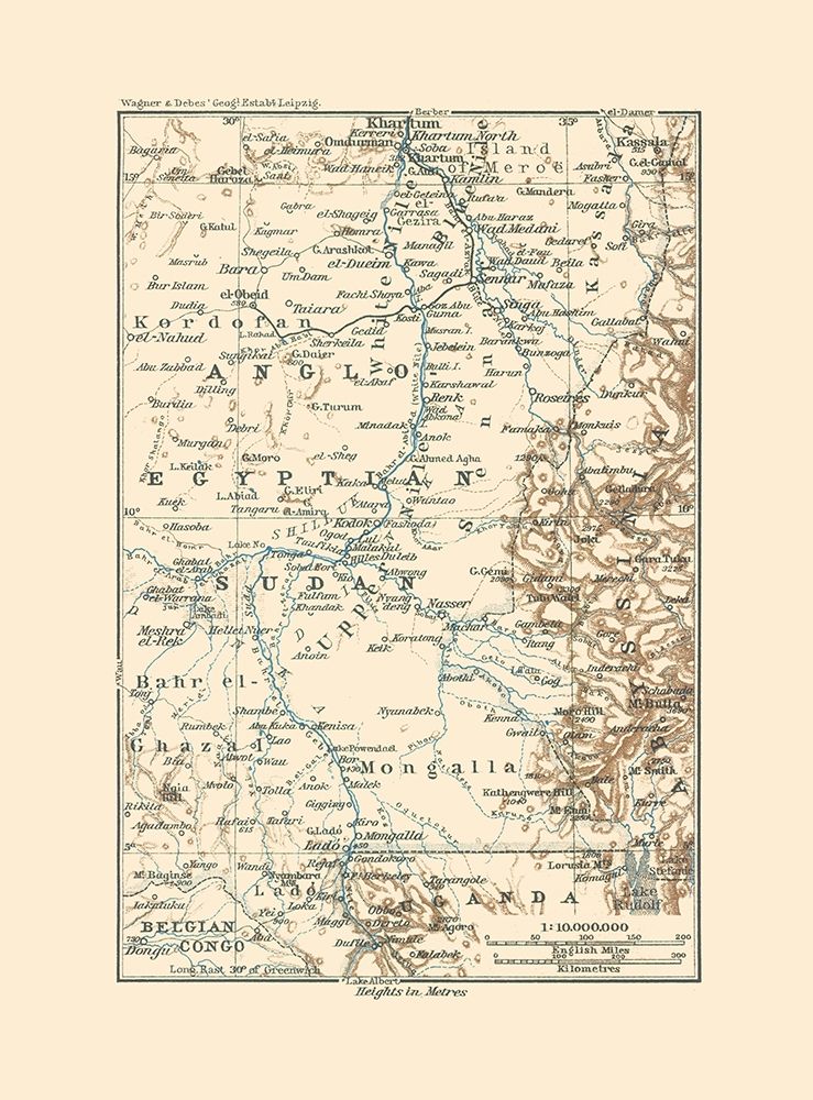 Anglo Egyptian Sudan Africa - Baedeker 1913