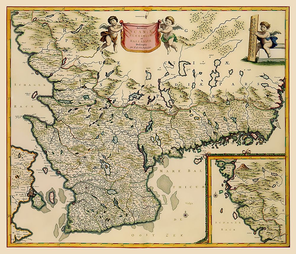 Southern Sweden - De Wit 1688