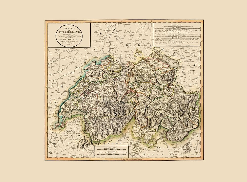 Switzerland - Cary 1799