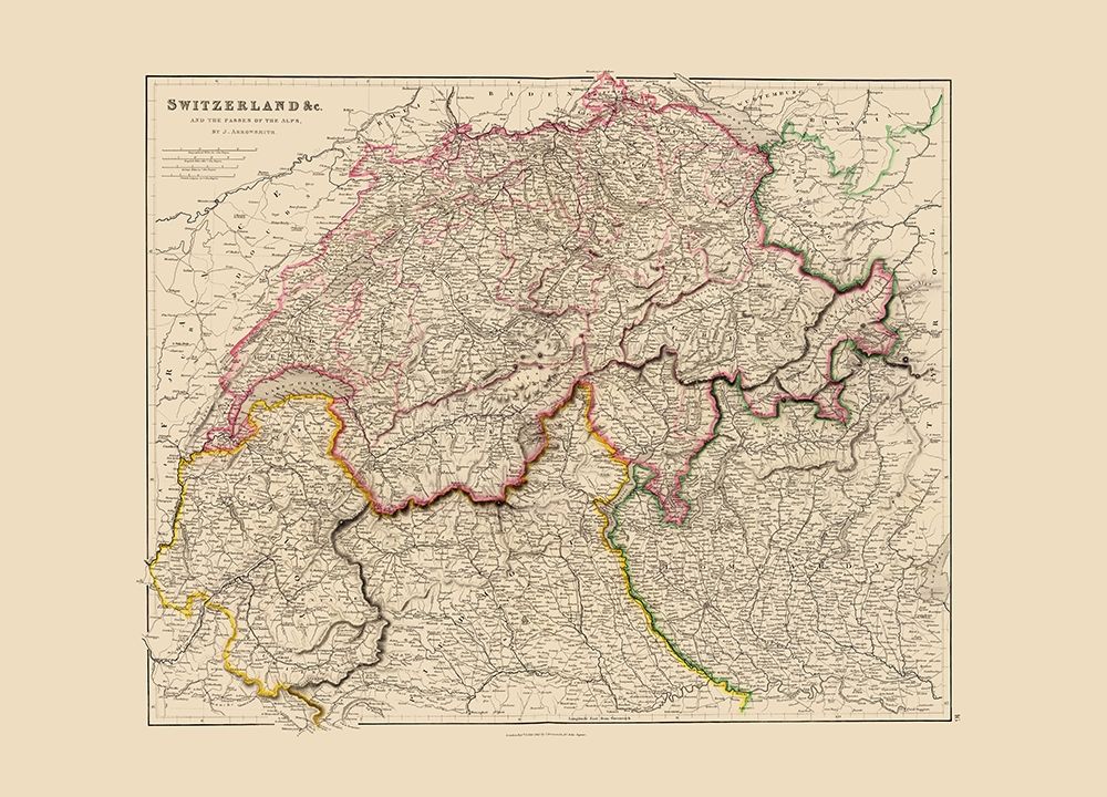 Switzerland - Arrowsmith 1844
