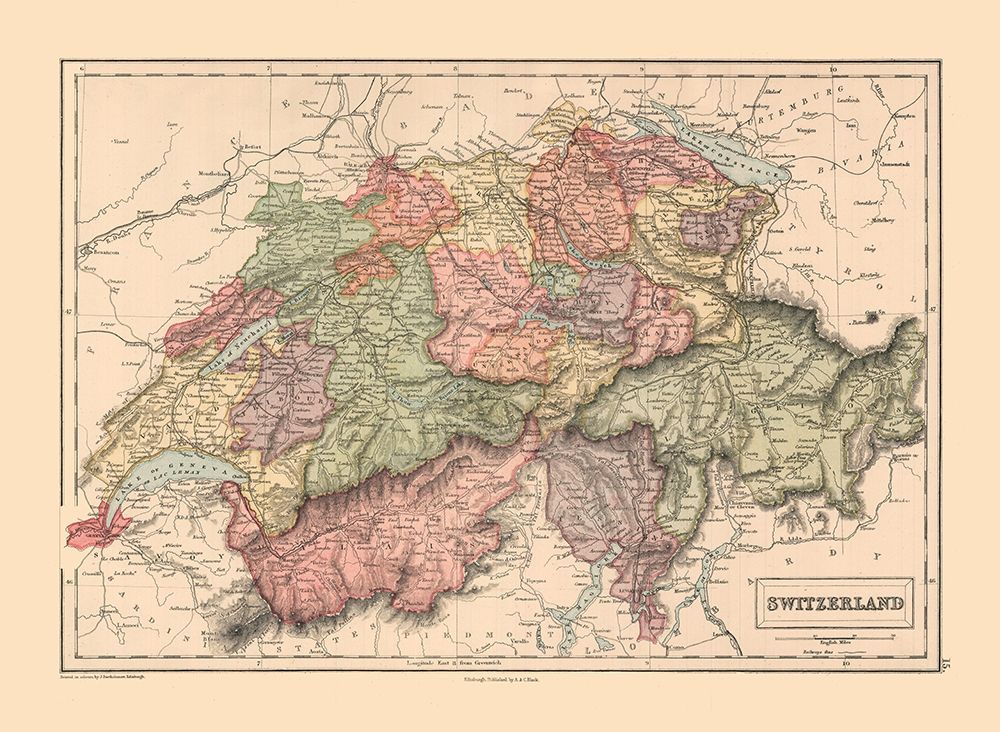 Switzerland - Black 1867