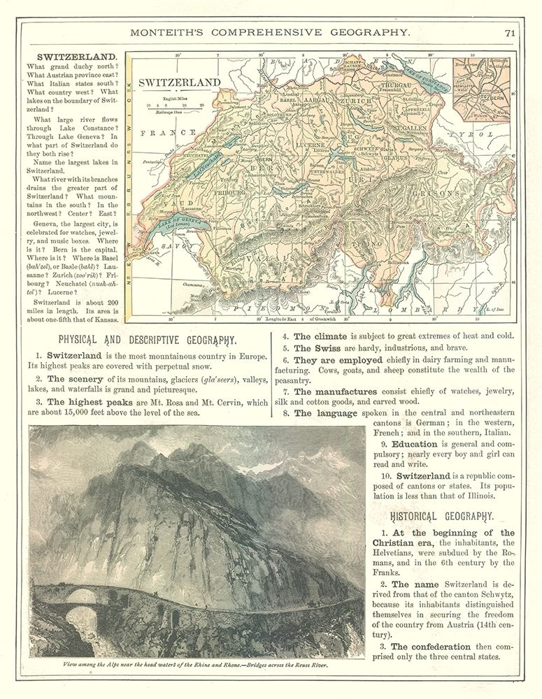 Switzerland - Monteith 1882