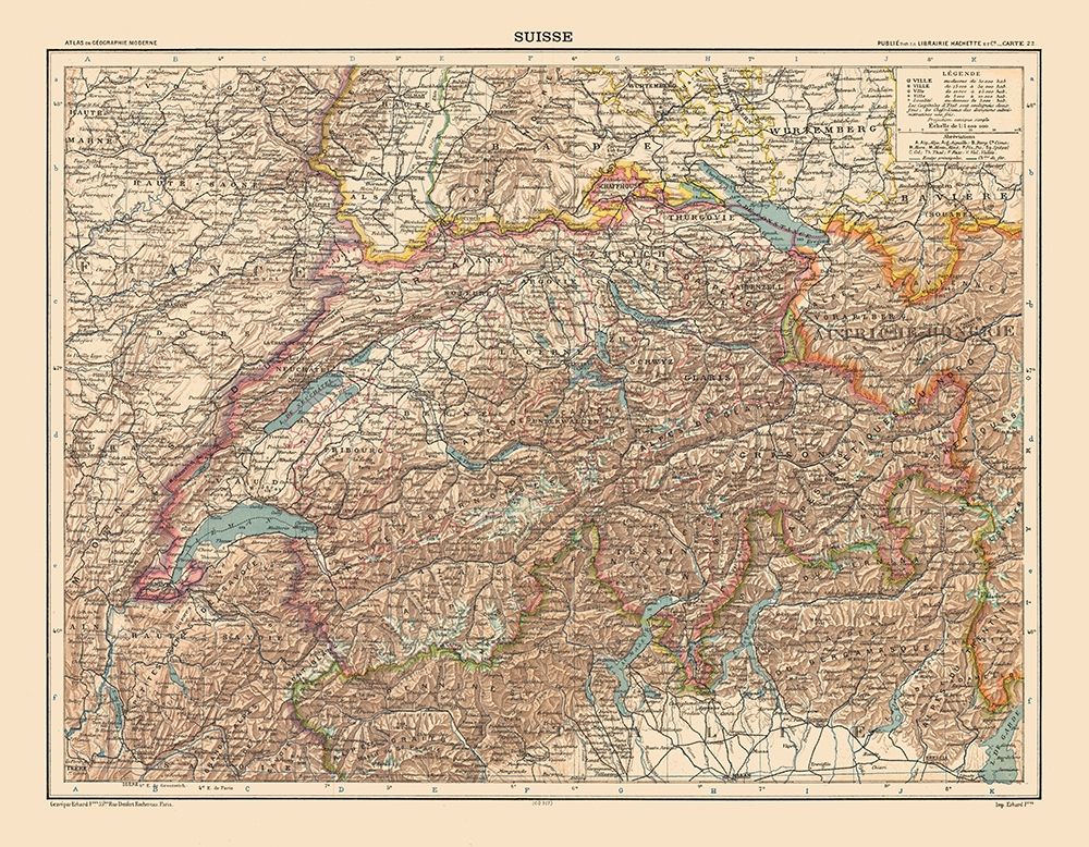 Switzerland - Schrader 1908