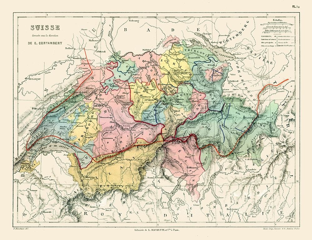 Switzerland - Cortambert 1880