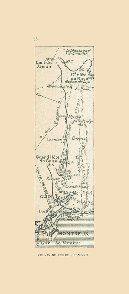Railroad Switzerland - De Fer 1917