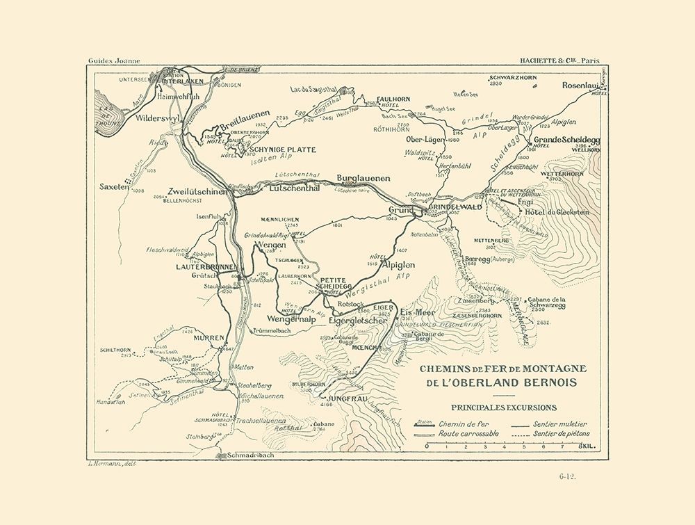 Bernese Highlands Railroads Switzerland