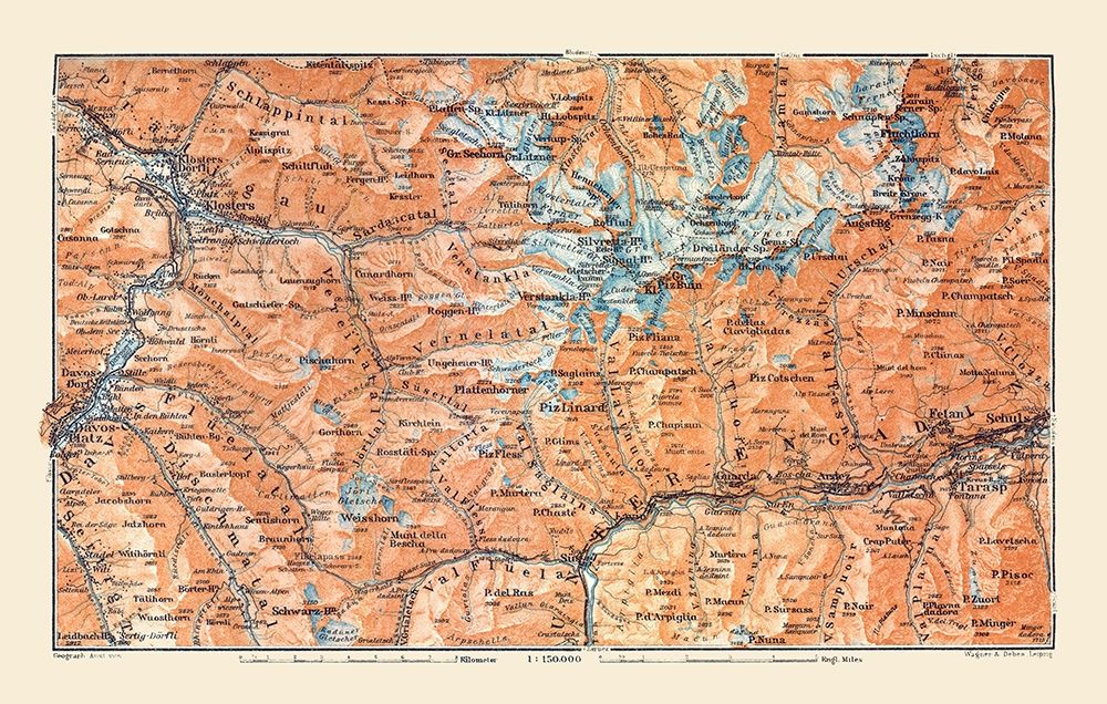 Eastern Switzerland - Baedeker 1921
