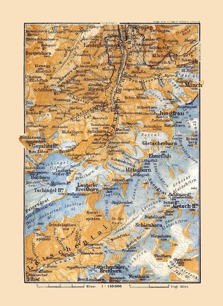 Switzerland - Baedeker 1921