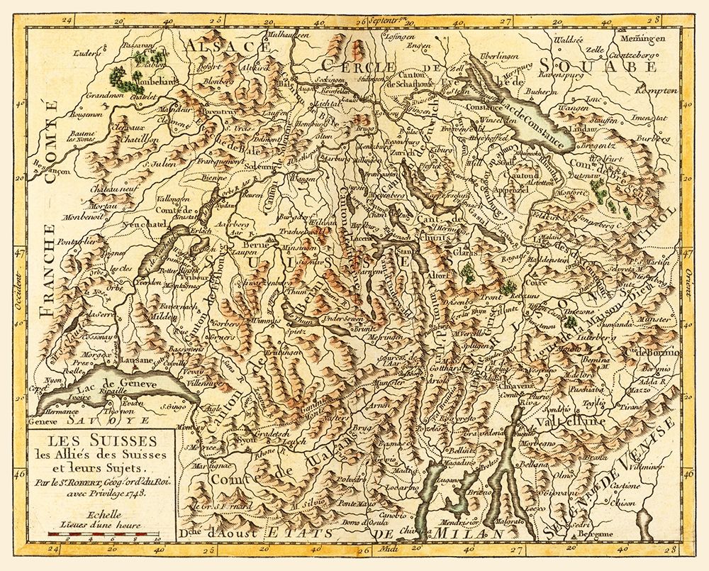 Switzerland Allies - Robert 1748