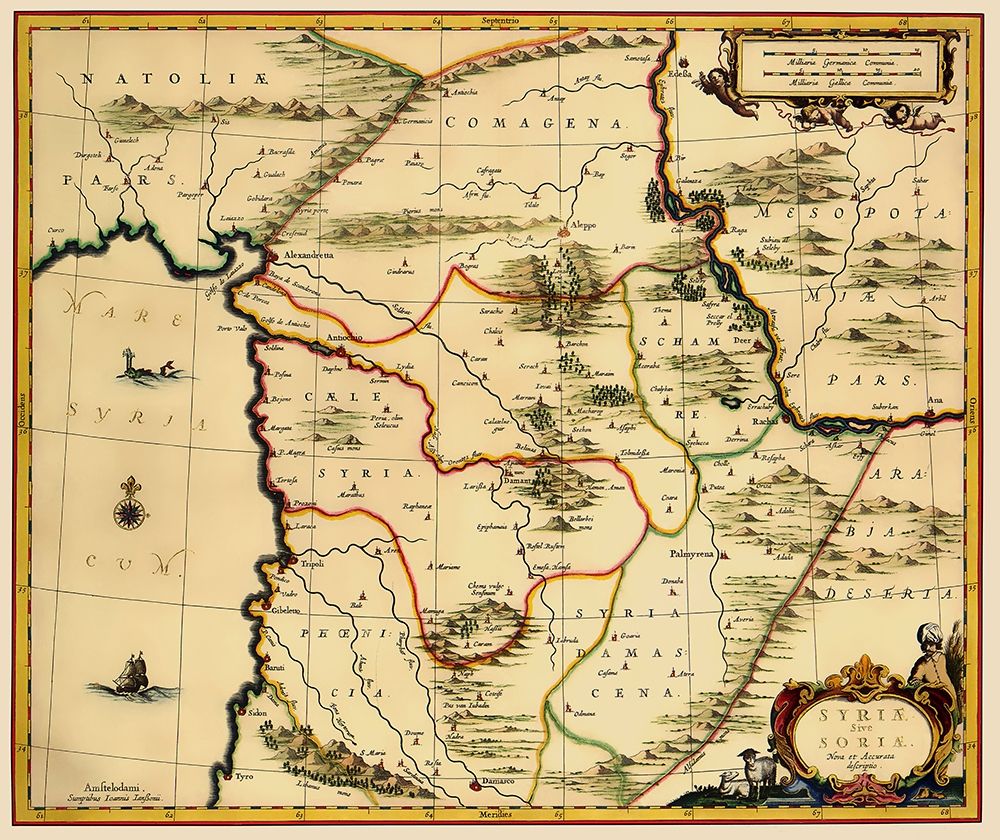 Middle East Syria - Jansson 1640