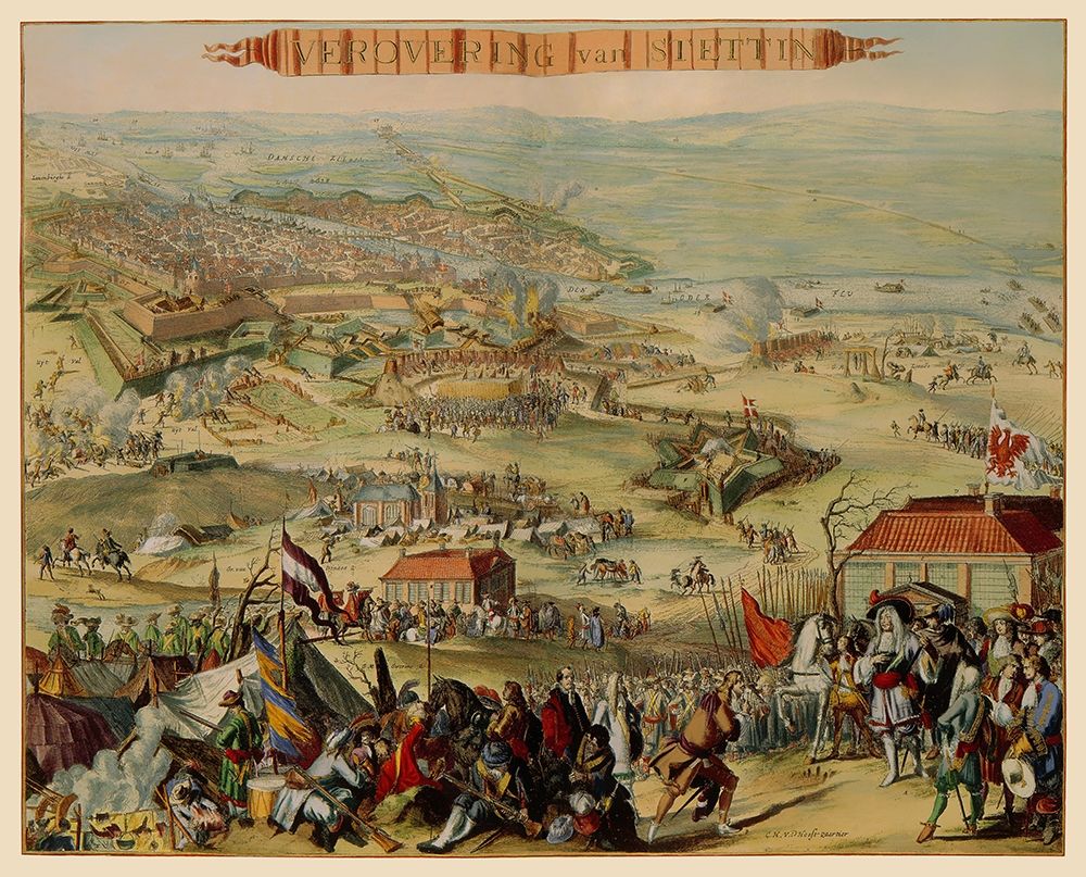 Stettin Conquest Poland - DeHooghe 1675