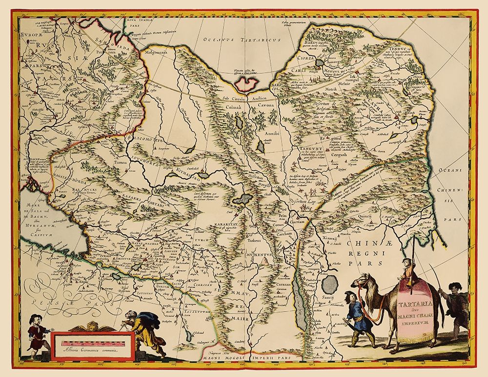Tartary Region Asia - Blaeu 1630