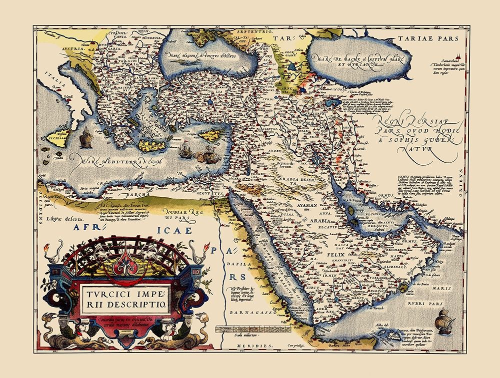 Ottoman Empire - Ortelius 1595