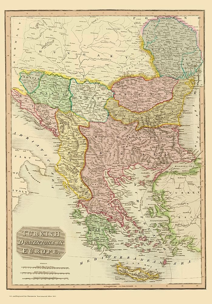 Europe Turkey - Thomson 1815