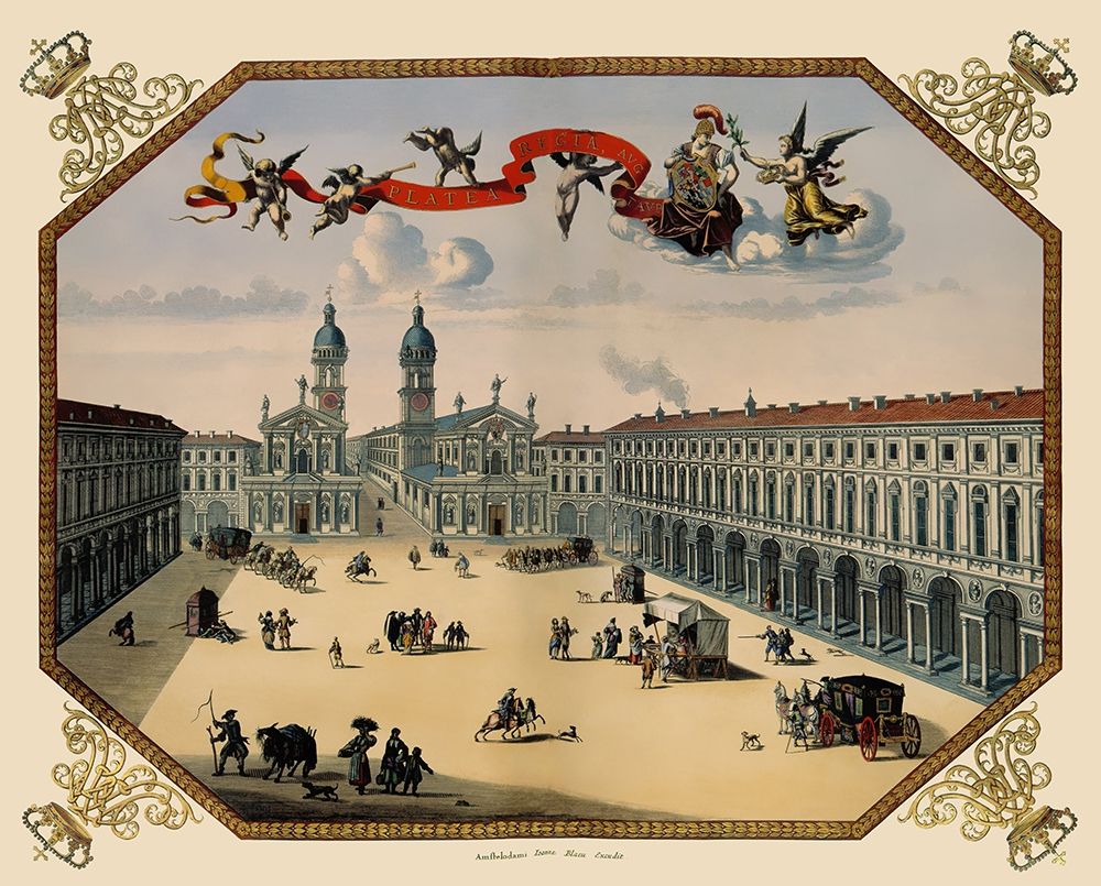 Turin Panoramic Italy - Blaeu 1682