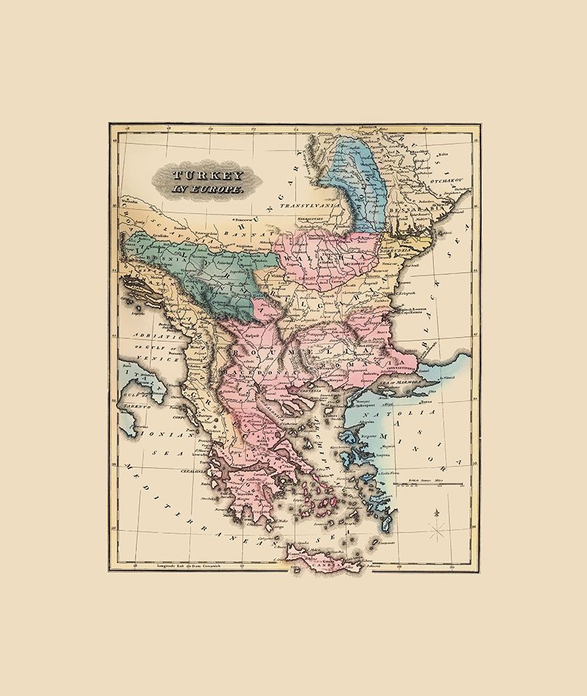 Europe Turkey - Lucas 1823