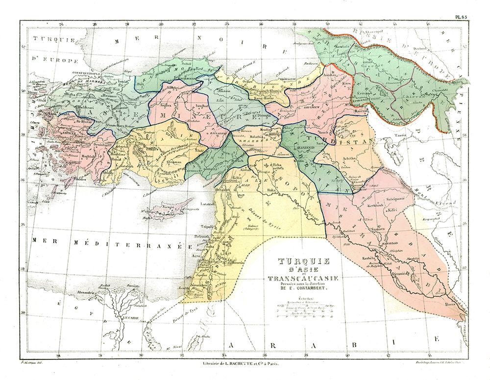 Asia Turkey - Cortambert 1880