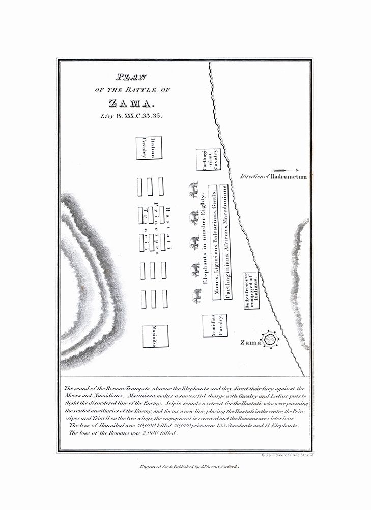 Battle of Zama - Tunisia - Oxford 1828