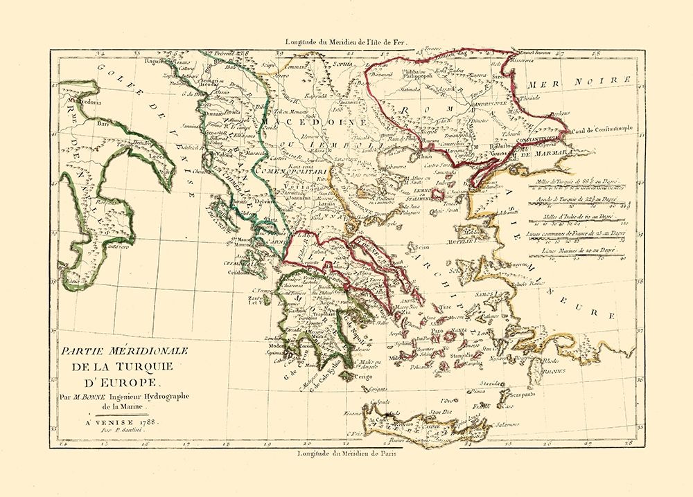 Turkey Europe - Santini 1794
