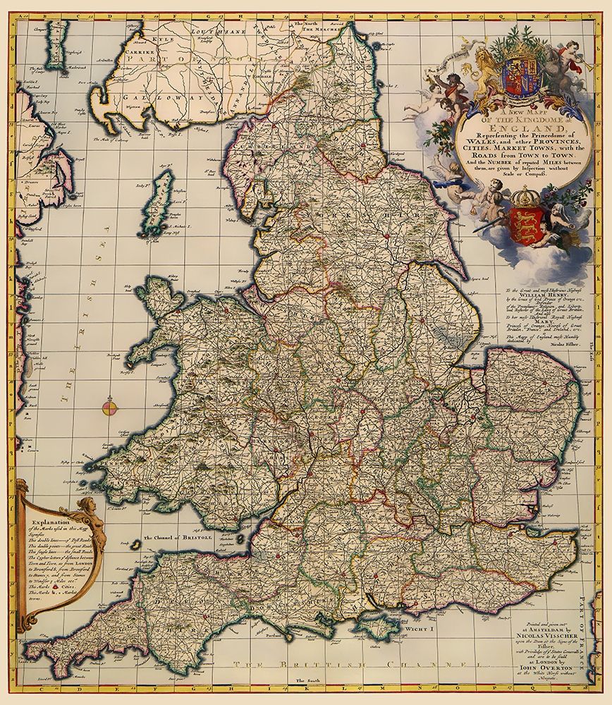 England Wales - Visscher 1690