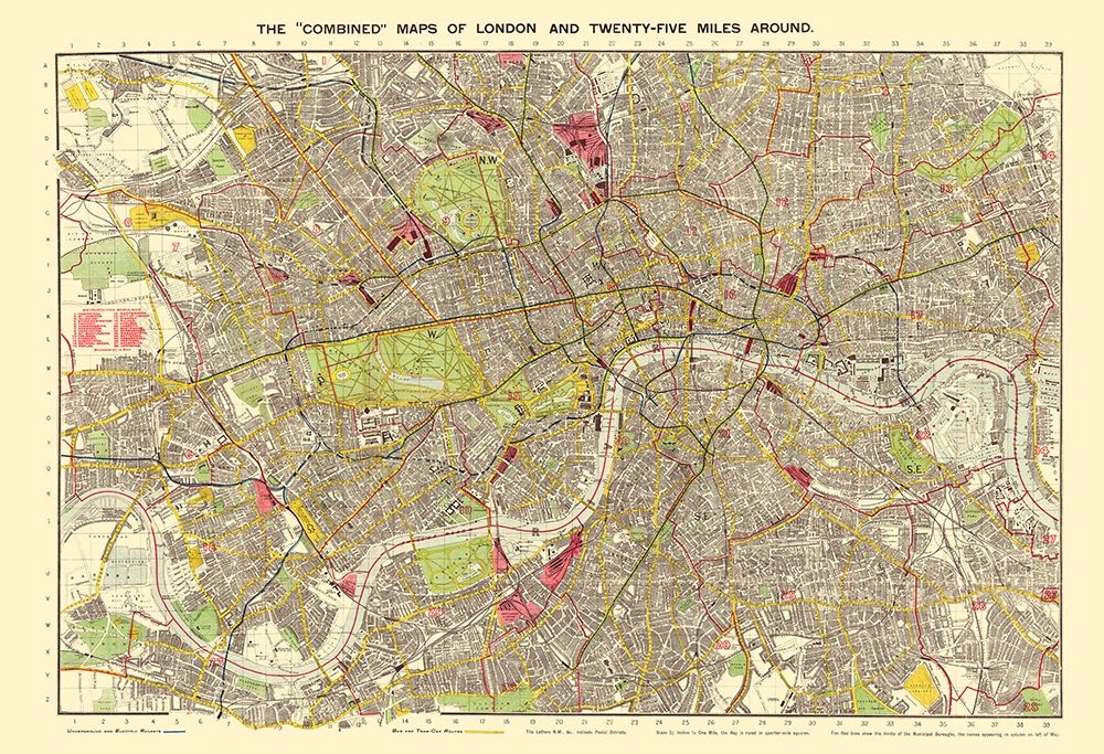 London England - Bartholomew 1905