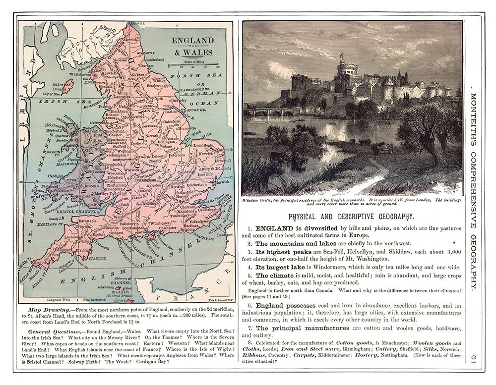 England Wales - Monteith 1882