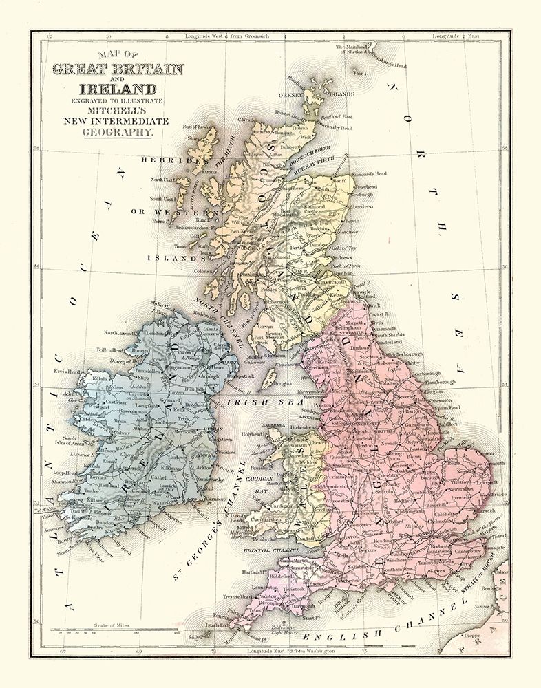 Great Britain Ireland - Mitchell 1869
