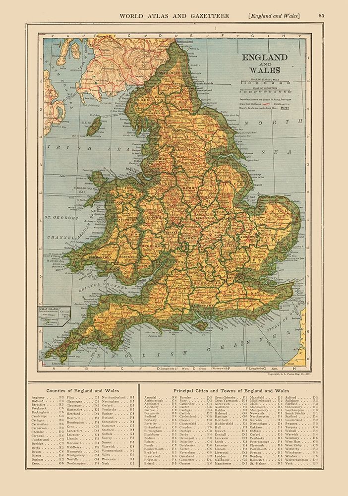 England Wales - Reynold 1921