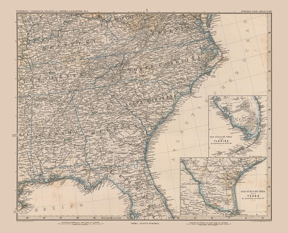 South East US - Stielers - 1885