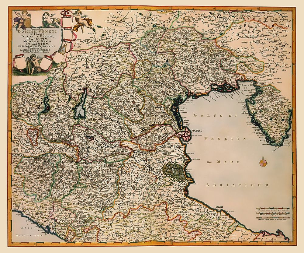 Venice Region Italy - De Wit 1688