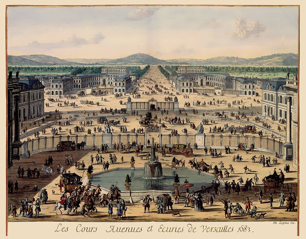 Versailles Panoramic France - Swidden 1683
