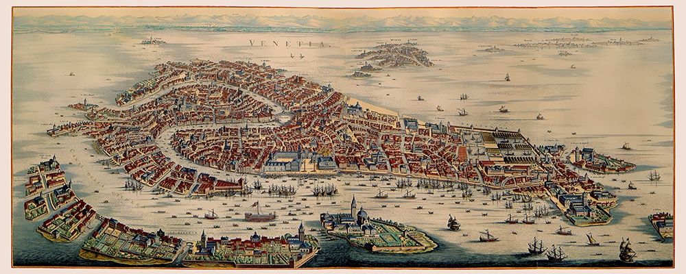 Venice Panoramic Italy - Mortier 1704