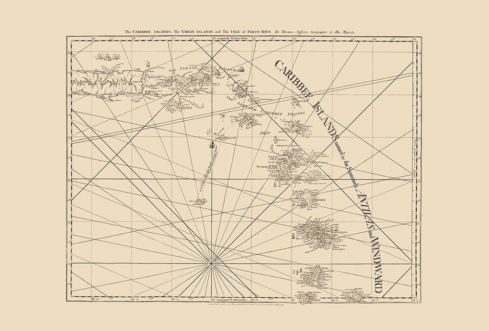 Virgin Islands Caribbean Puerto Rico - Sayer 1775