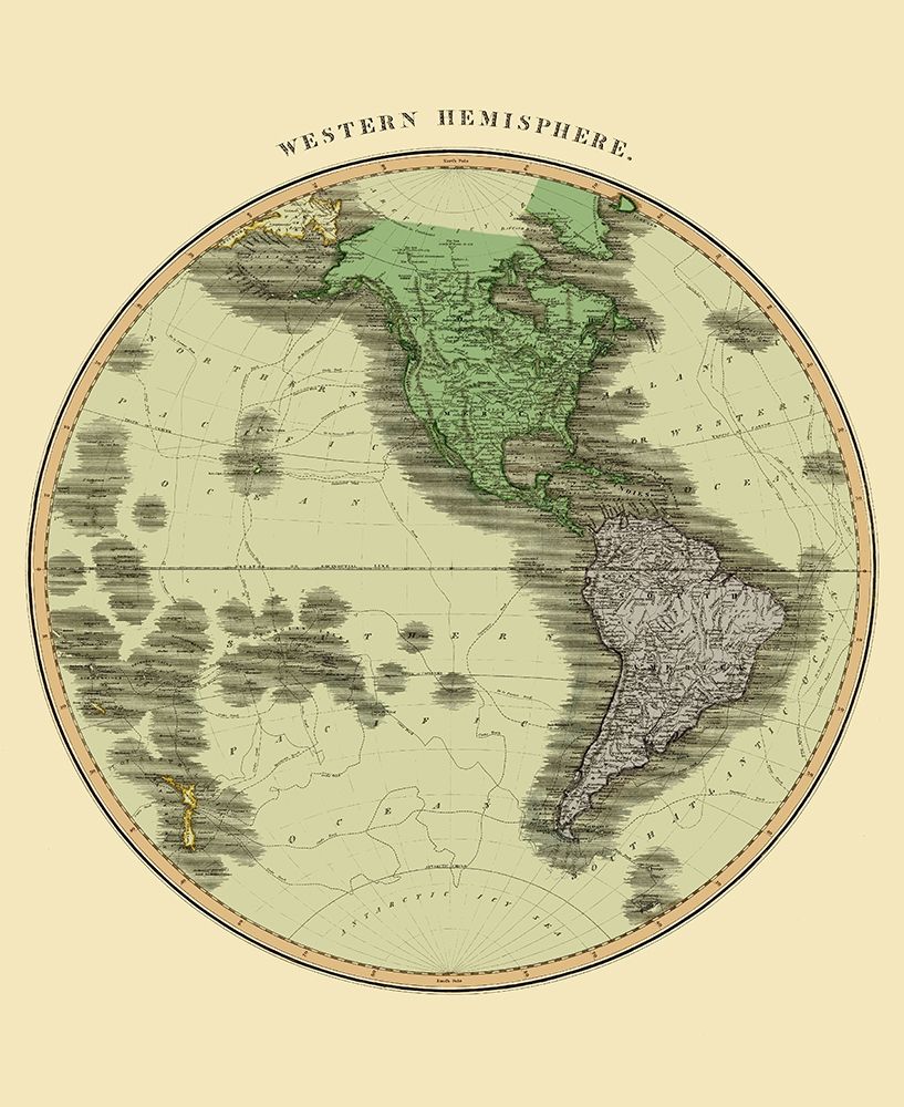 Western Hemisphere - Thomson 1814
