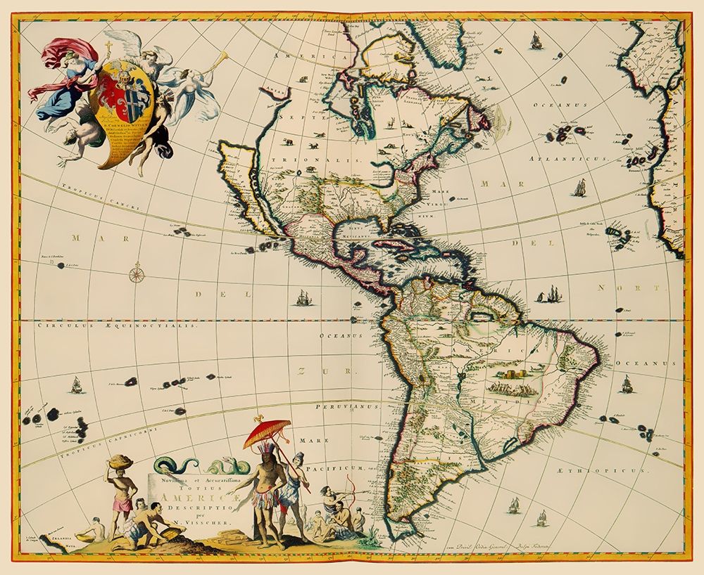 Western Hemisphere - Visscher 1681