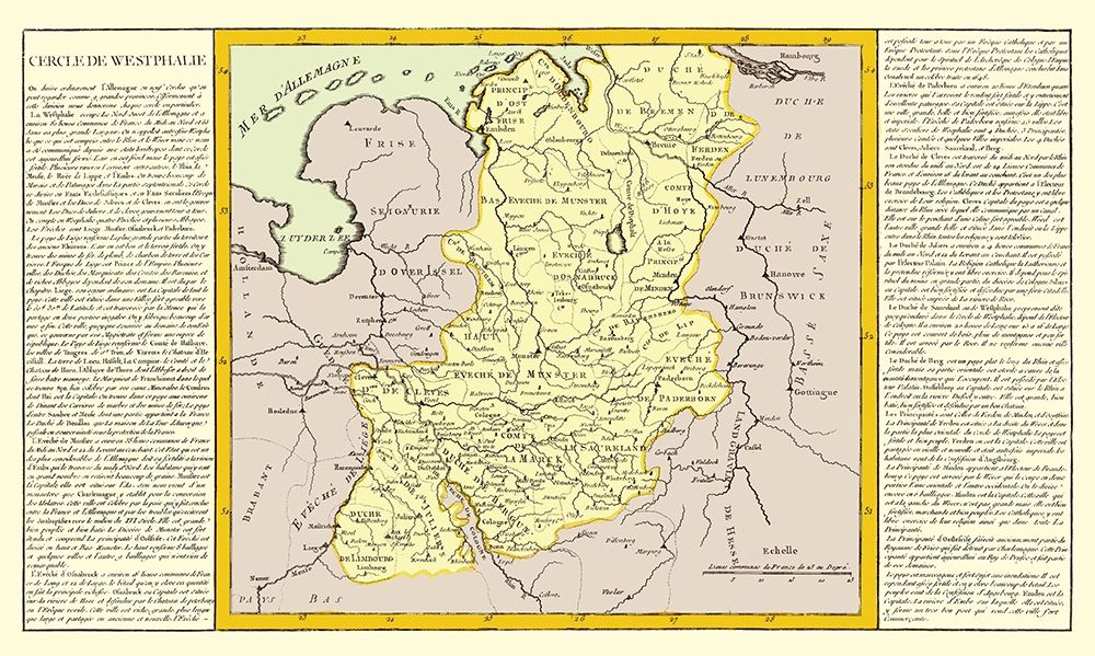 Westphalia Region Germany - Mondhare 1787