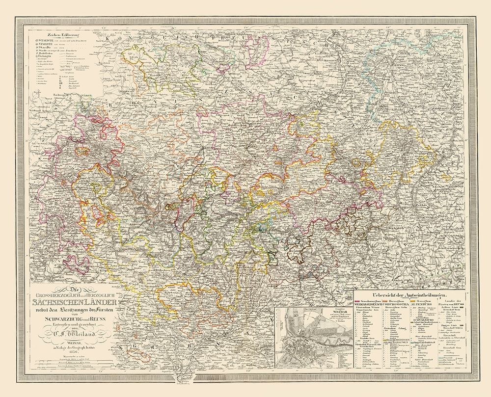 Weimer Region Germany - Weiland 1856