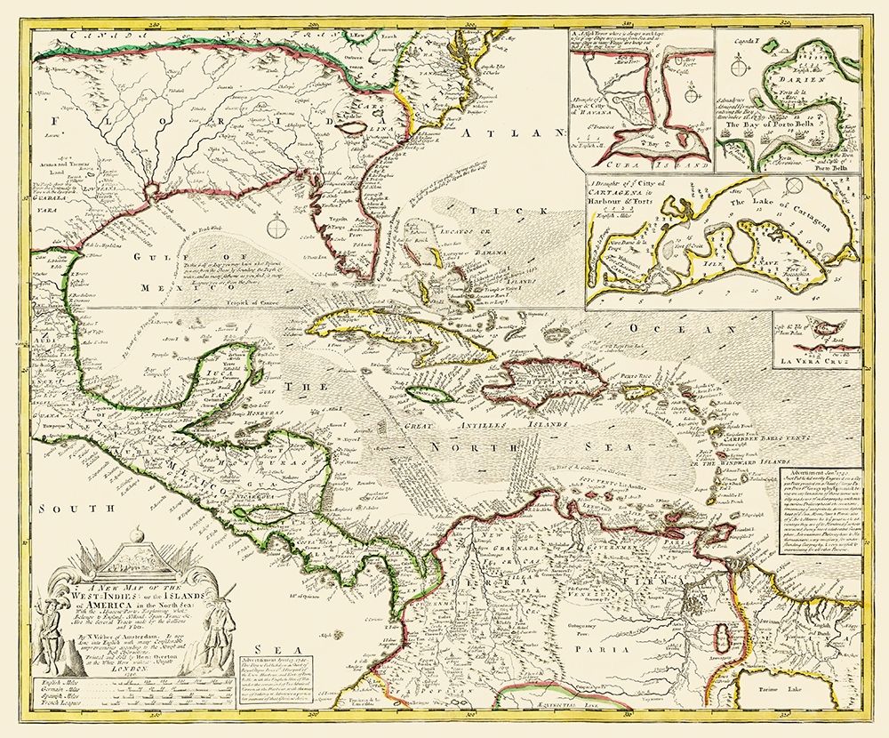 West Indies American Islands North Sea