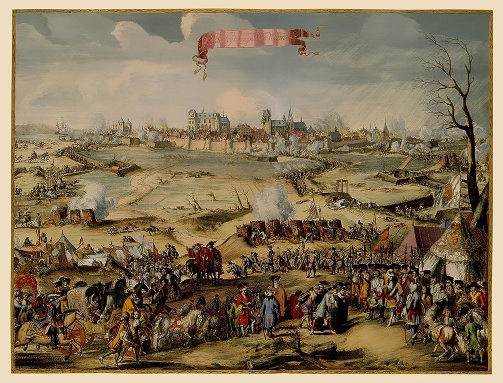 Wismar Siege Mecklenburg Germany - DeHooghe 1675