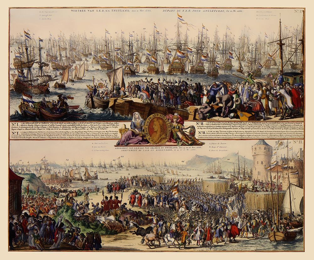 William III Netherlands to England - DeHooghe