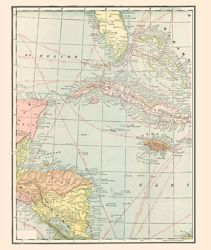West Indies - Cram 1898