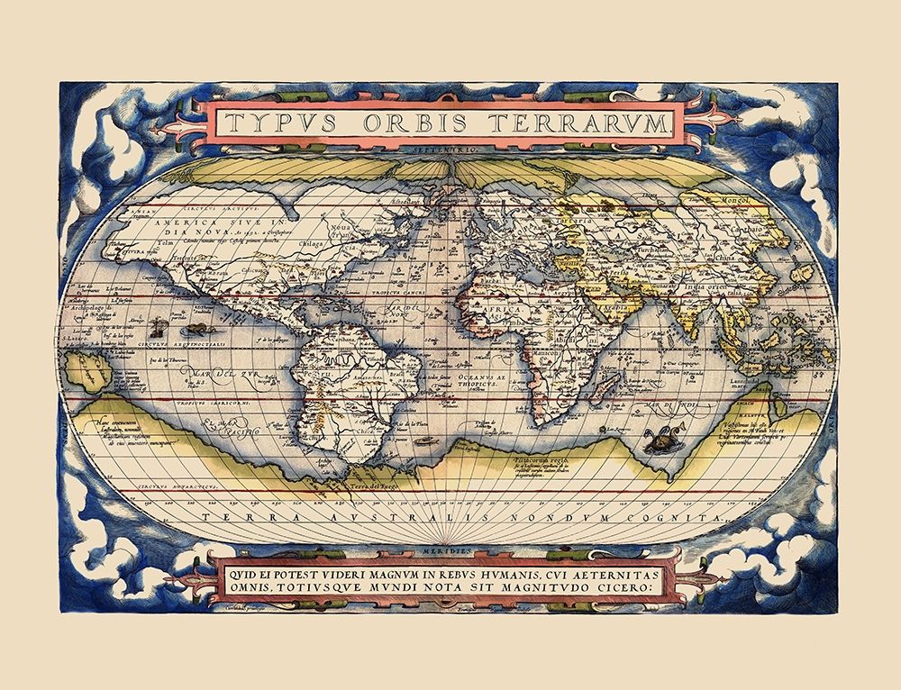 World - Ortelius 1598