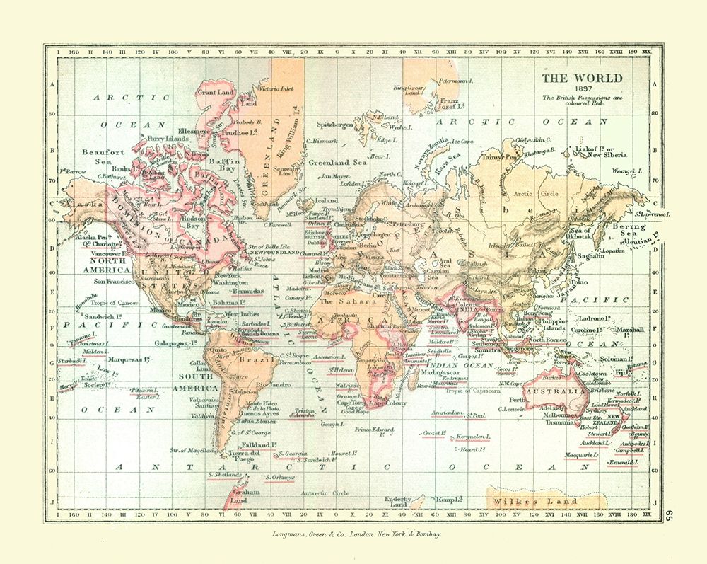 World in 1897 - Gardiner 1902