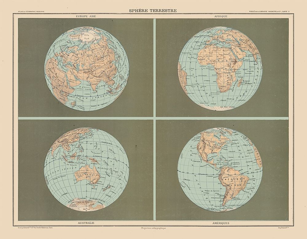 Terrestrial Sphere - Schrader 1908
