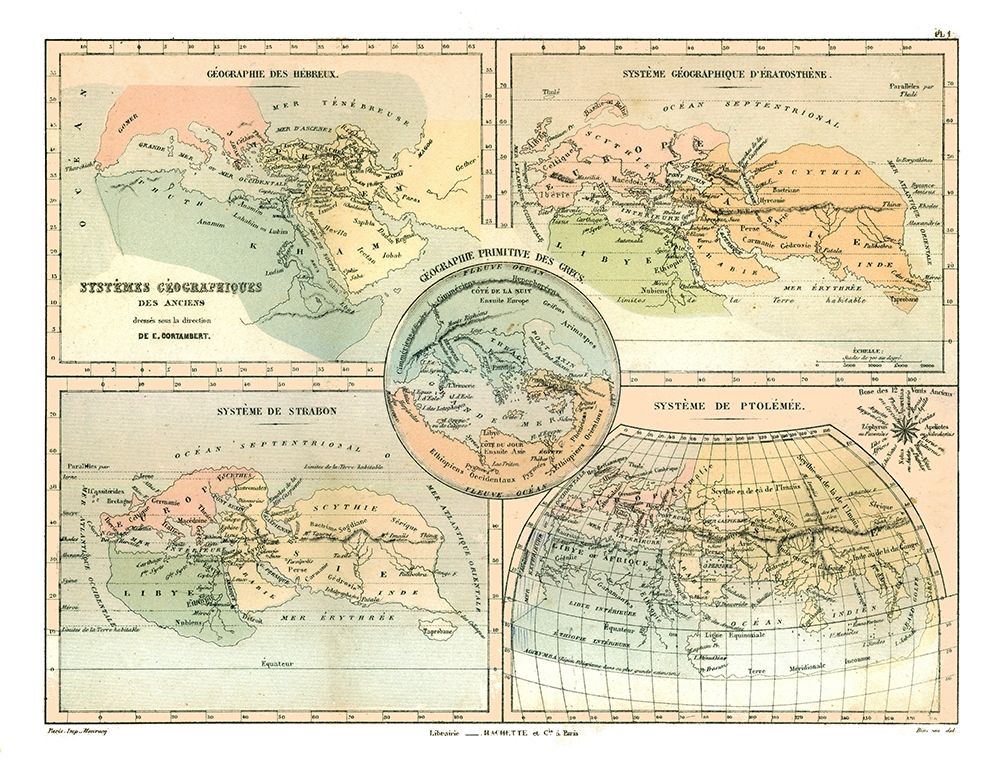 Ancient Geographical Systems - Cortambert 1880