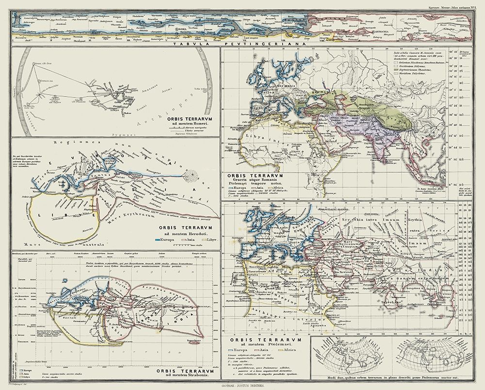World as seen by Ancients - Spruner 1865