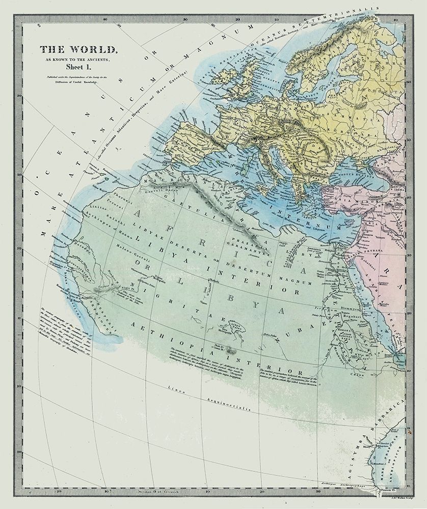 World known to Ancients Europe Africa